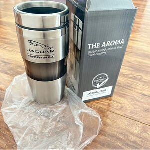 Jaguar official merch travel tumbler mug double walled stainless steel cup car